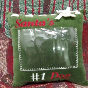 Green Decorative Pillow with place for photo